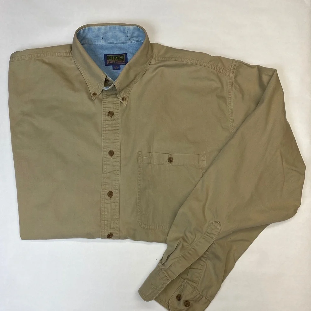 CHAPS RALPH LAUREN size 17  36-37 Button Down